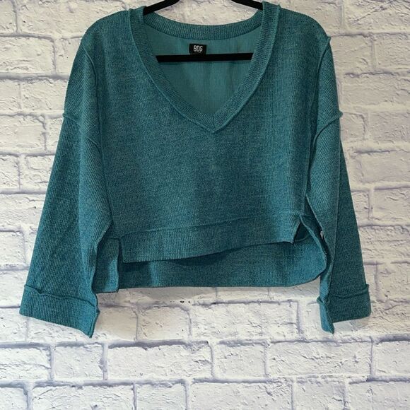 BDG Oversized Inside Out Seam Cropped Sweater - Picture 6 of 13